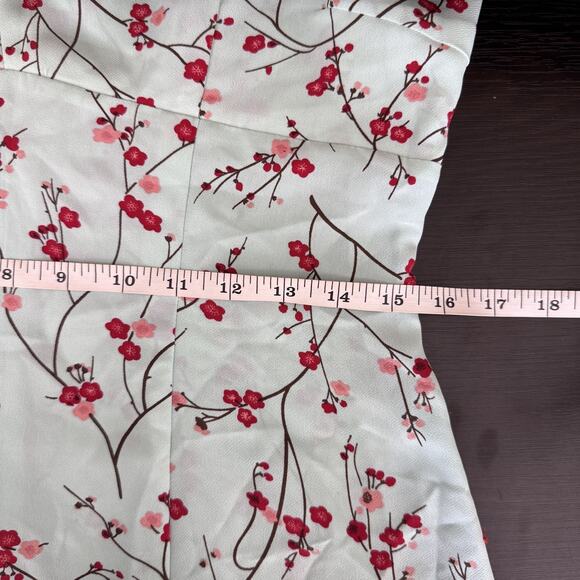 Vintage Express Dress Womens 9/10 Floral Cherry Blossom Y2K 90s Romantic Spring - Picture 10 of 12